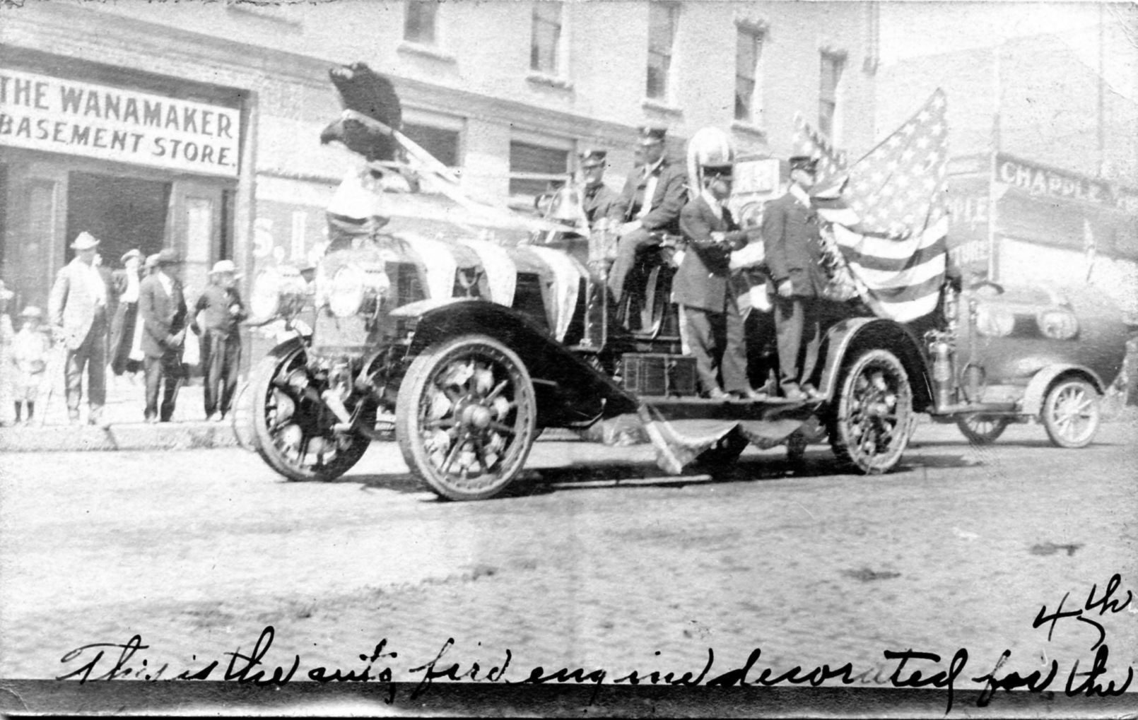 Billings' first motorized fire engine, 1911